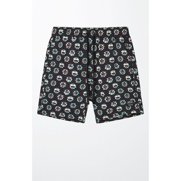 WeSC America Inc Austin Emoji Glitch Shorts 6" Unisex Mens M / Womens L multi - Picture 2 of 8